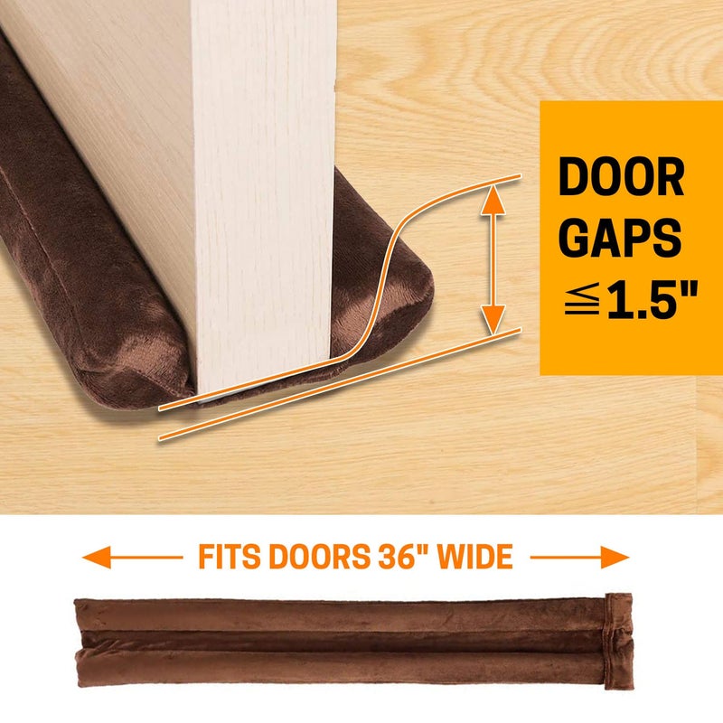VISEMAN 36 Inch Under Door Stopper-Door Noise Blocker, Double Sided Door Stopper, Machine-Washable - Image 5